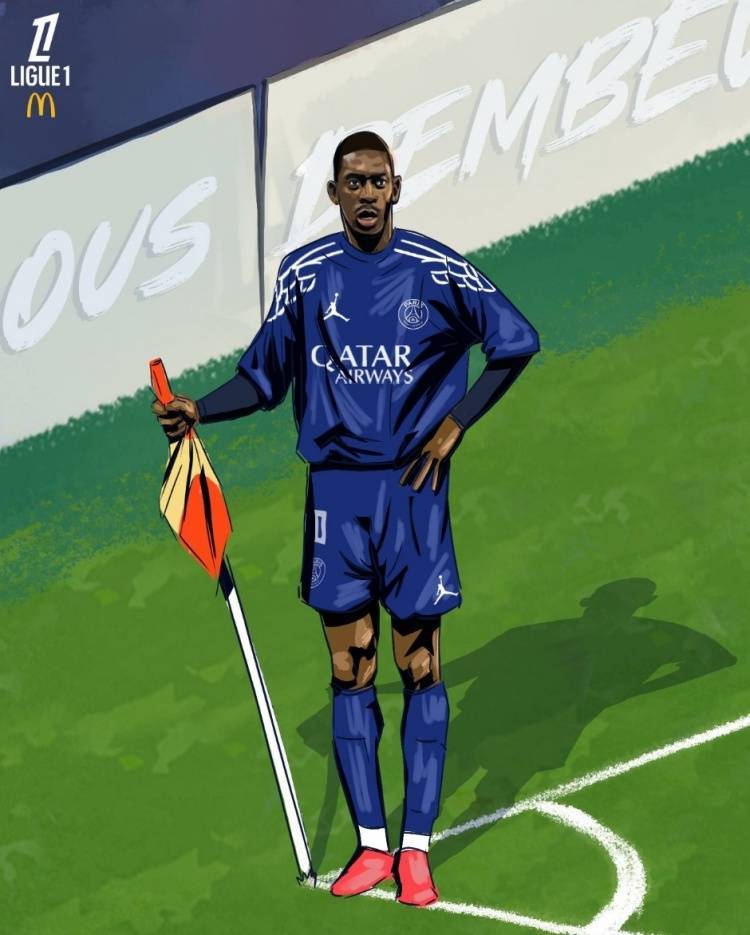 登皇！法甲称赞登贝莱：欧冠表现堪比姆巴佩 一数据堪比19年梅西